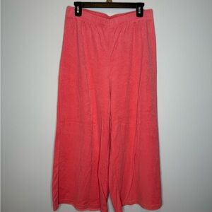 Coral Wide-Leg Pants